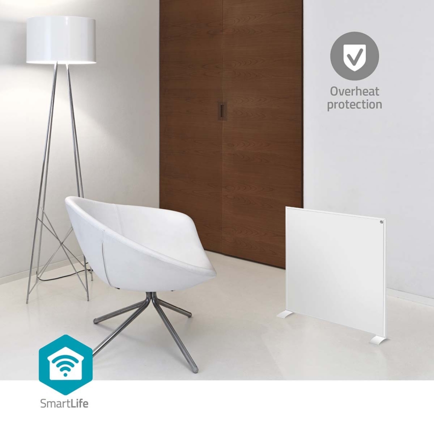 Infravörös fűtőpanel 350W/230V 59,8x62 cm IP44 Wi-Fi Tuya + távirányító