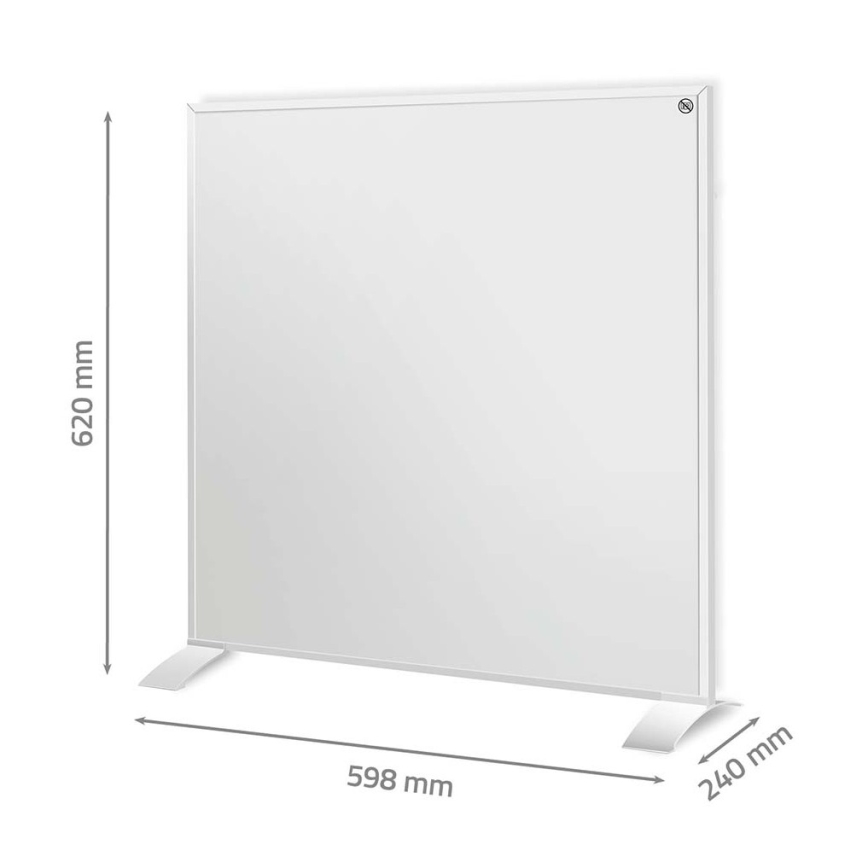 Infravörös fűtőpanel 350W/230V 59,8x62 cm IP44 Wi-Fi Tuya + távirányító