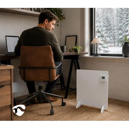 Infravörös fűtőpanel LCD-kijelzővel 425W/230V IP44 fehér