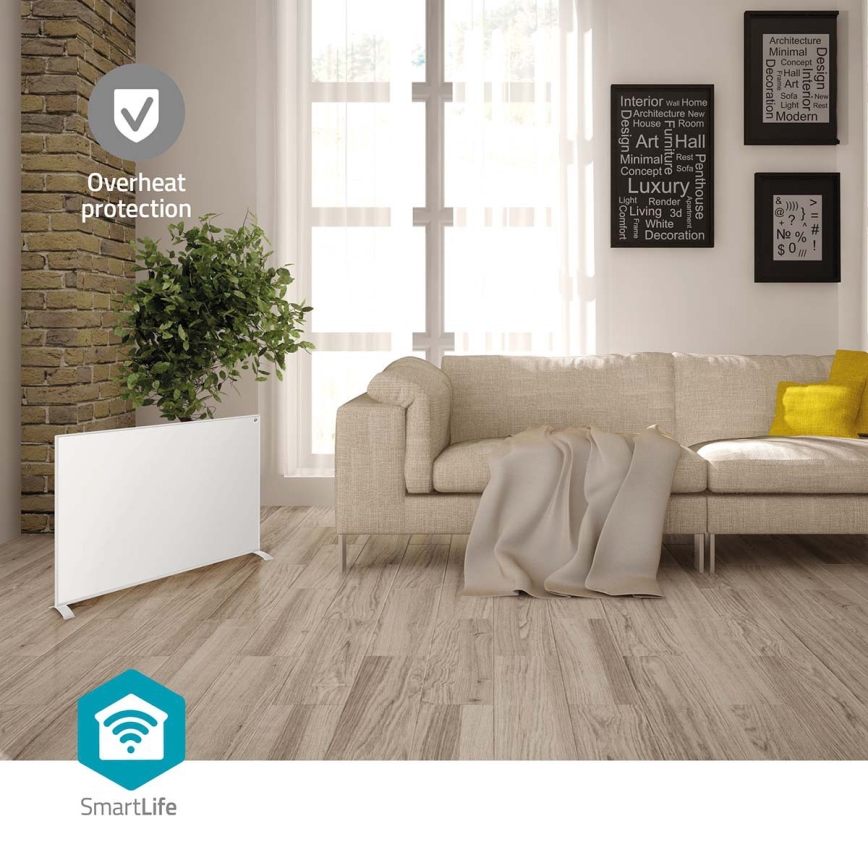 Infravörös fűtőpanel 700W/230V 120x62 cm IP44 Wi-Fi Tuya + távirányító