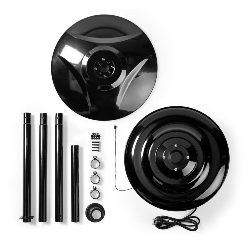 Kültéri elektromos hősugárzó + állvány 200 cm 1500W/230V terasz infravörös fűtőtest IP34