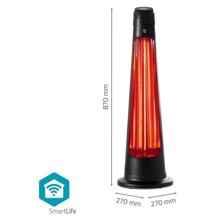 Kültéri fűtőelem SmartLife 600/1200W/230V Wi-Fi Tuya IP24