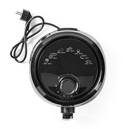 Nedis KAAF120FBK − Forrólevegős fritőz 2,4l 1000W/230V/30min