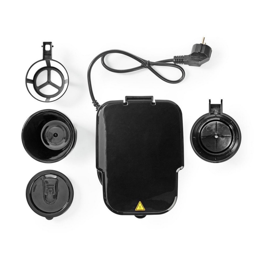 Egycsészés kávéfőző, 0,42 l kapacitással, időzítővel és utazó bögrével