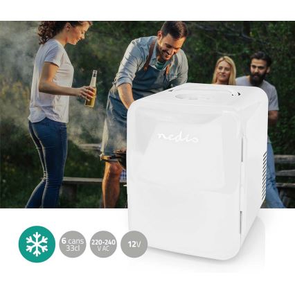 Hordozható mini hűtő 50W/230V fehér