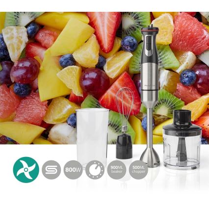 4in1 Kézi mixer 800W/230V rozsdamentes acél