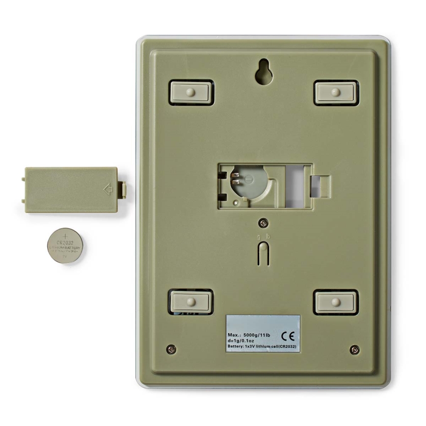 Digitális konyhai mérleg 1xCR2032 fehér