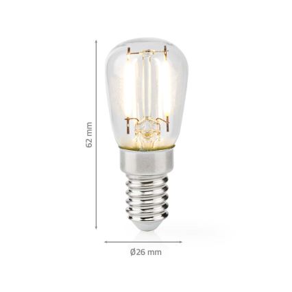 LED izzó hűtőszekrénybe T26 E14/2W/230V 2700K