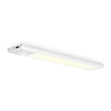 Nedis LCRM01WT - LED Újratölthető mágneses szekrényvilágítás érzékelővel LED/1W/1100 mAh 3000K