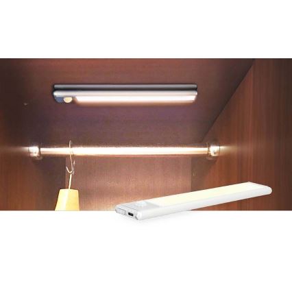 Nedis LCRM01WT - LED Újratölthető mágneses szekrényvilágítás érzékelővel LED/1W/1100 mAh 3000K