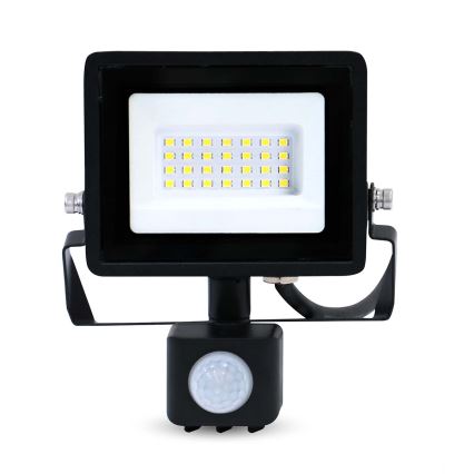 LED reflektor mozgás- és alkonykapcsolóval, konnektorba dugható LED/20W/230V IP44
