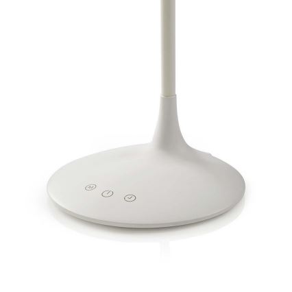 LED állítható fényerejű asztali lámpa LED/6W/5V 2200 mAh fehér