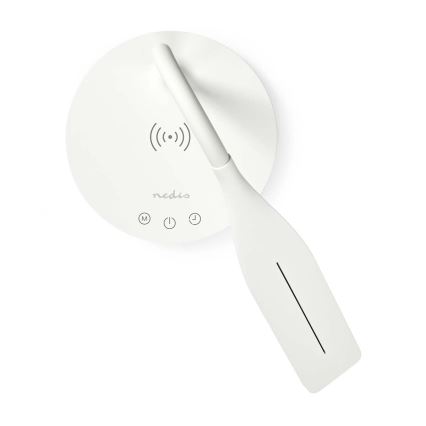 LED Dimmelhető érintőképernyős rugalmas asztali lámpa 15W vezeték nélküli töltéssel Qi LED/5,5W/230V 2700-6500K fehér