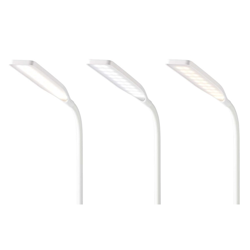 LED Dimmelhető érintőképernyős rugalmas asztali lámpa 15W vezeték nélküli töltéssel Qi LED/5,5W/230V 2700-6500K fehér