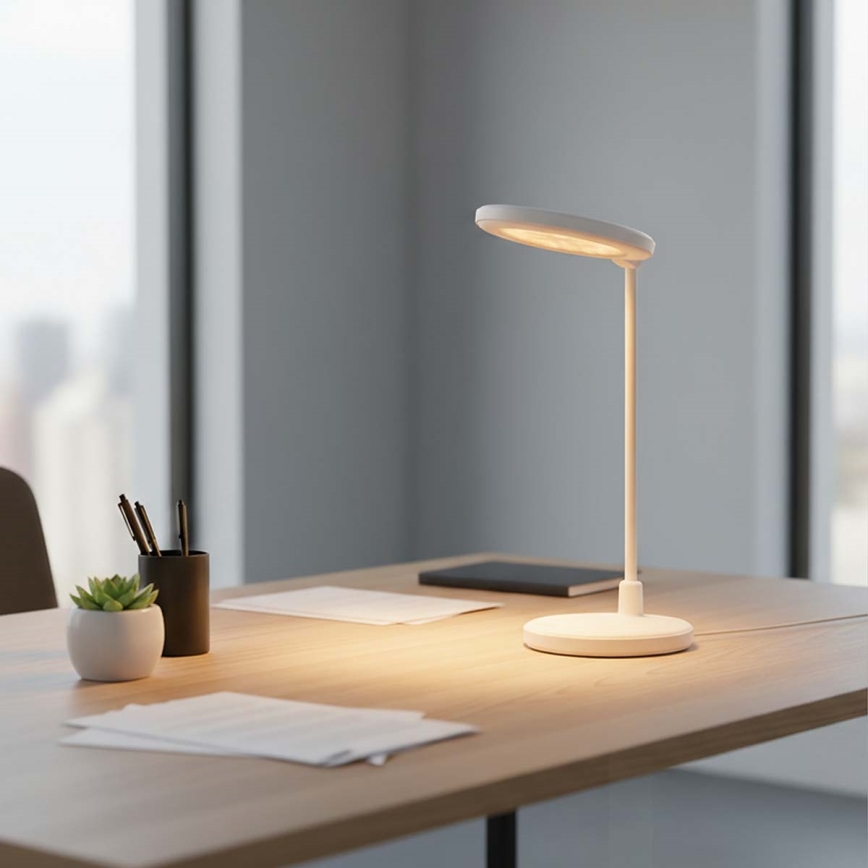 LED dimmelhető, újratölthető érintésvezérlésű lámpa tükörrel LED/6W/1200 mAh 3000/4000/5700K CRI 90 fehér