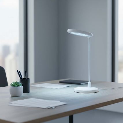 LED dimmelhető, újratölthető érintésvezérlésű lámpa tükörrel LED/6W/1200 mAh 3000/4000/5700K CRI 90 fehér