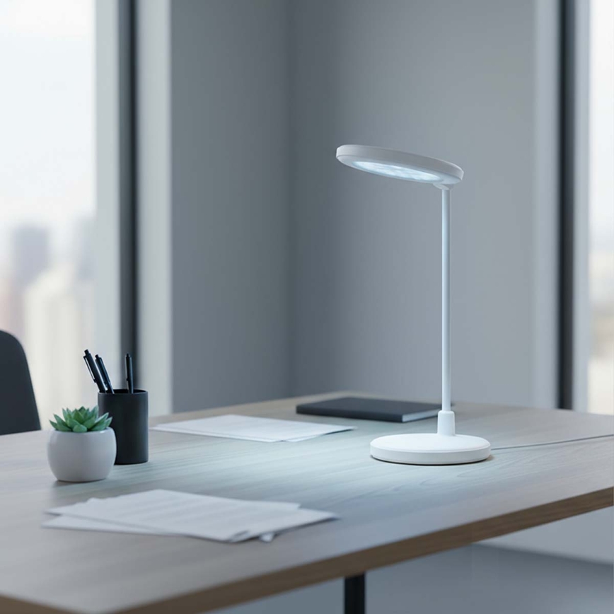 LED dimmelhető, újratölthető érintésvezérlésű lámpa tükörrel LED/6W/1200 mAh 3000/4000/5700K CRI 90 fehér