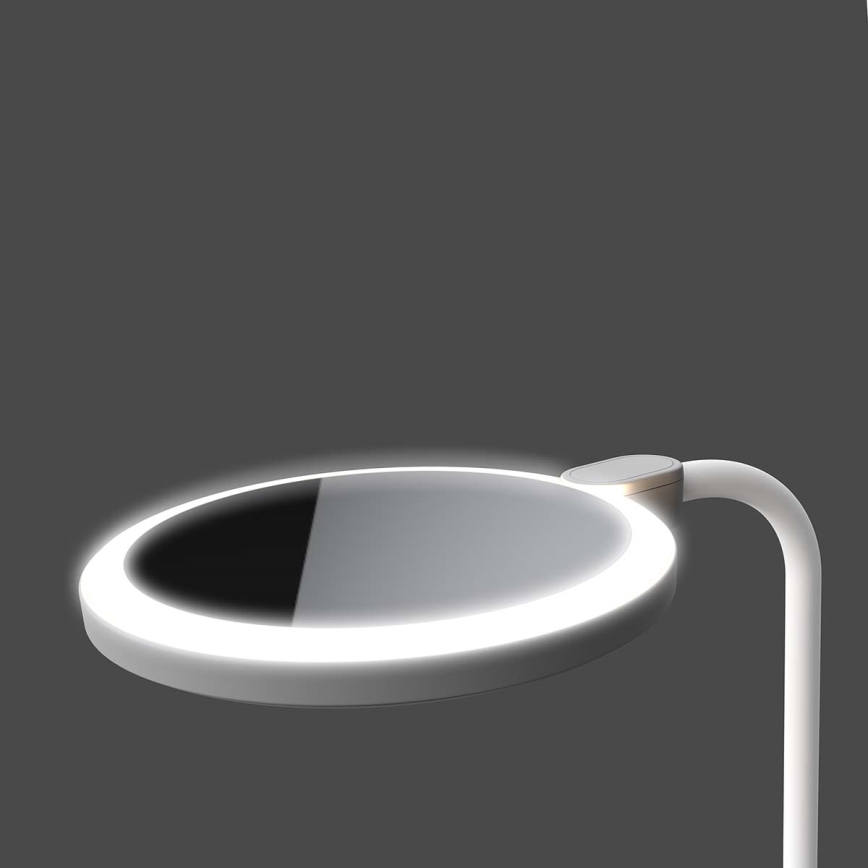 LED dimmelhető, újratölthető érintésvezérlésű lámpa tükörrel LED/6W/1200 mAh 3000/4000/5700K CRI 90 fehér