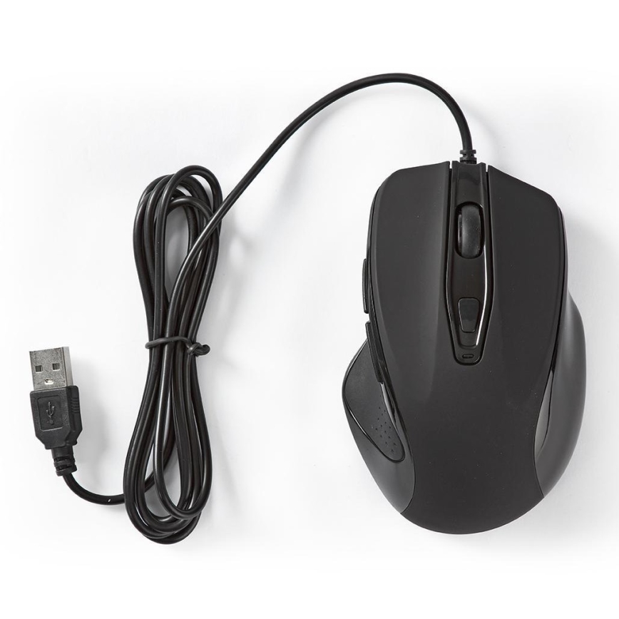 Gaming egér 800/1200/2400/3200 DPI fekete