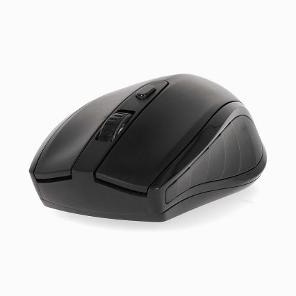 Vezeték nélküli egér 800/1200/1600 DPI 2xAAA fekete