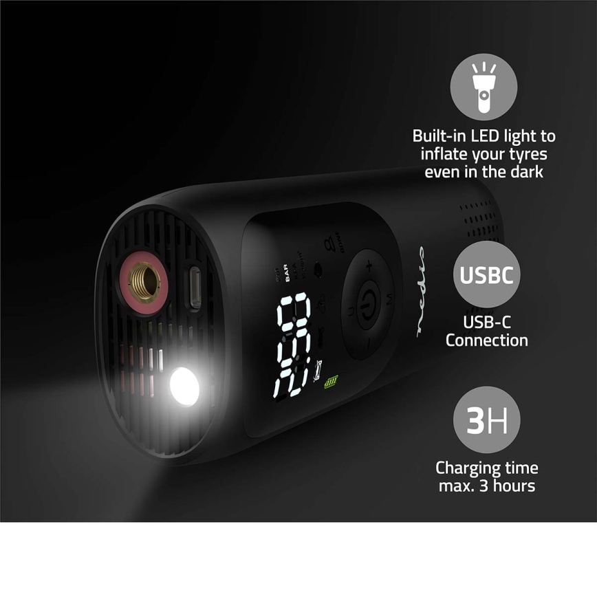 Digitális zsebkompresszor 4000 mAh 5V