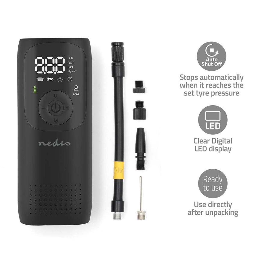 Digitális zsebkompresszor 4000 mAh 5V