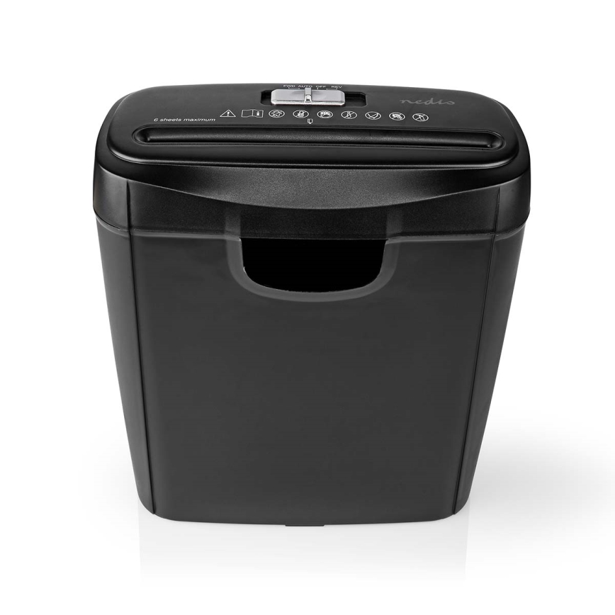 A4-es papírmegsemmisítő, 10 l űrtartalom, 230 V, fekete