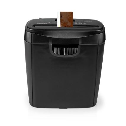 A4-es papírmegsemmisítő, 10 l űrtartalom, 230 V, fekete