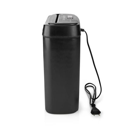 A4-es papírmegsemmisítő, 10 l űrtartalom, 230 V, fekete