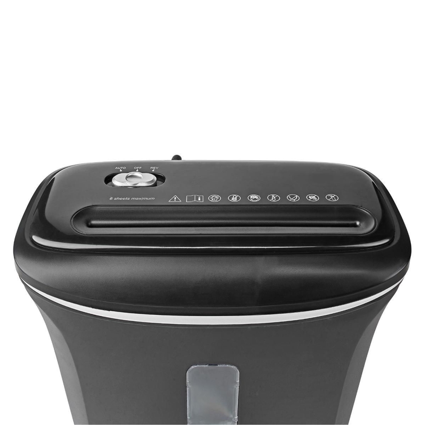 Nedis PASH120BKA4 - Iratmegsemmisítő A4  térfogat 12 l 230V fekete