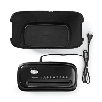 Nedis PASH120BKA4 - Iratmegsemmisítő A4  térfogat 12 l 230V fekete