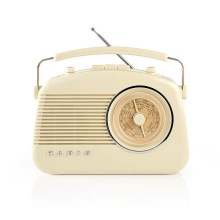 Nedis RDFM5000BG − FM Rádió 4,5W/230V bézs