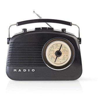 Nedis RDFM5000BK − FM Rádió 4,5W/230V fekete