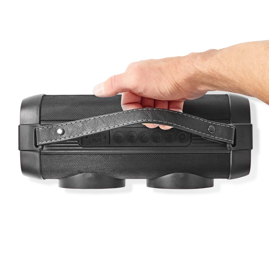 LED RGB újratölthető hangszóró 24W/3000 mAh IPX5