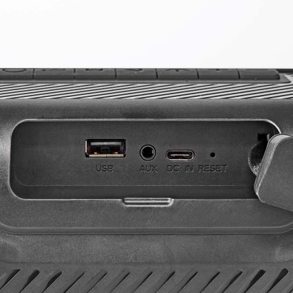 LED RGB újratölthető hangszóró 45W/3000 mAh IPX5