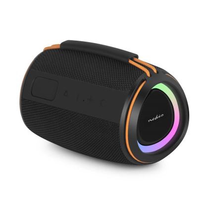 LED-es újratölthető hangszóró 40W/1200 mAh IPX4 fekete