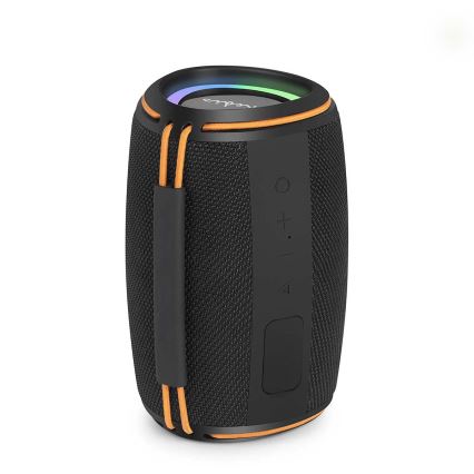 LED-es újratölthető hangszóró 40W/1200 mAh IPX4 fekete