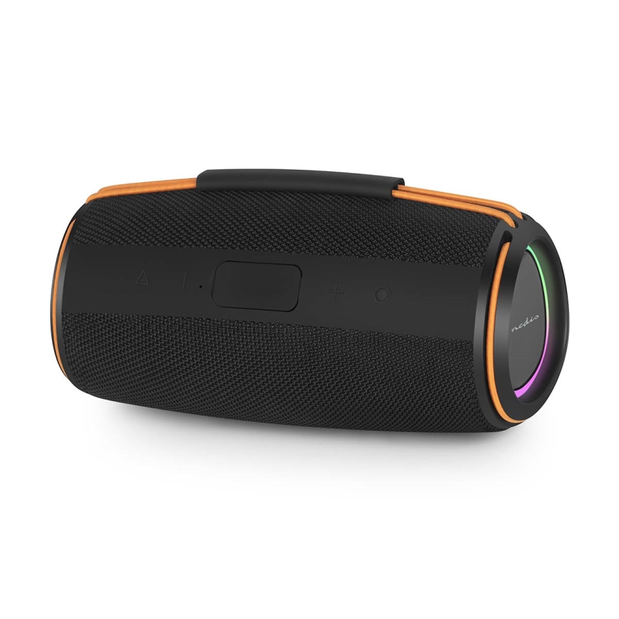LED újratölthető hangszóró 60W/2000 mAh IPX4 fekete