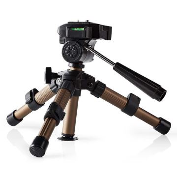 Tripod fényképezőgépekhez és kamerákhoz bronz/fekete