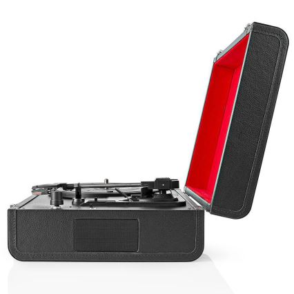 Nedis TURN210BK − Lemezjátszó Bluetooth-kapcsolattal 2x9W