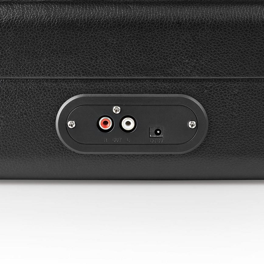 Nedis TURN210BK − Lemezjátszó Bluetooth-kapcsolattal 2x9W