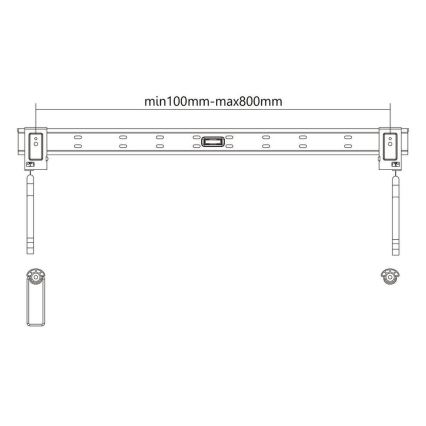 Nedis TVWM1076BK − Rögzített fali konzol TV 42-90
