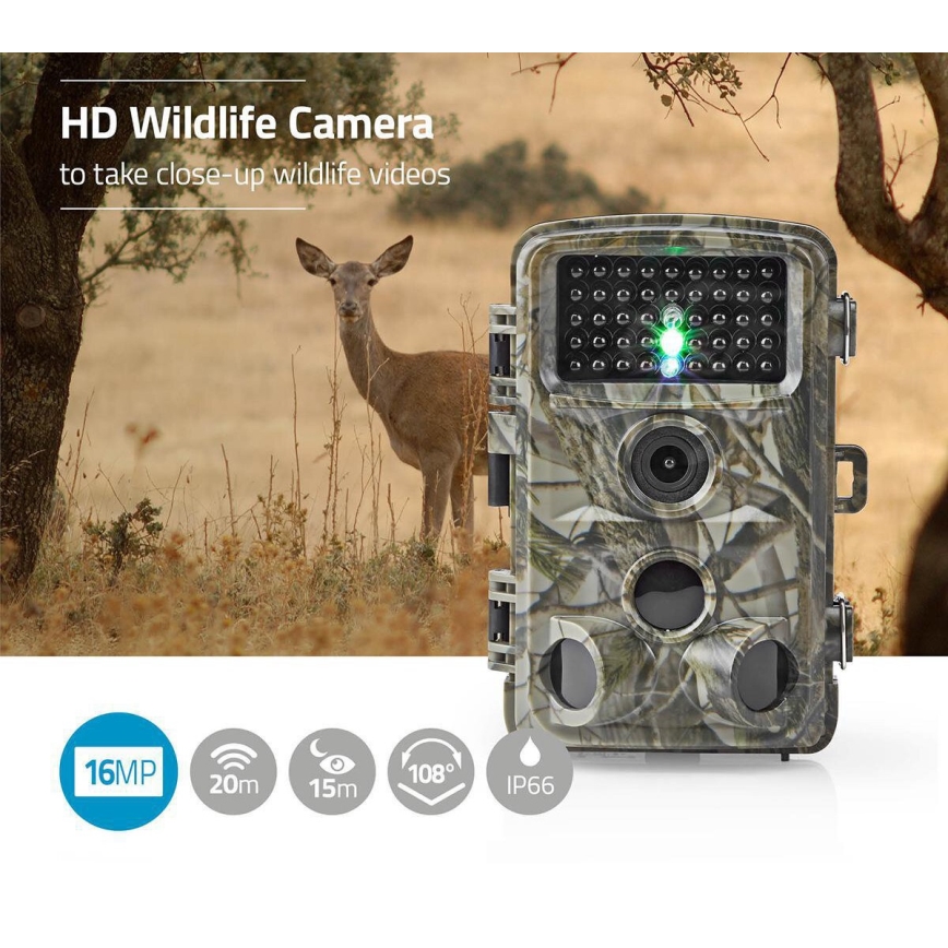 Kameracsapda érzékelővel 24MP Full HD 8xAA IP66