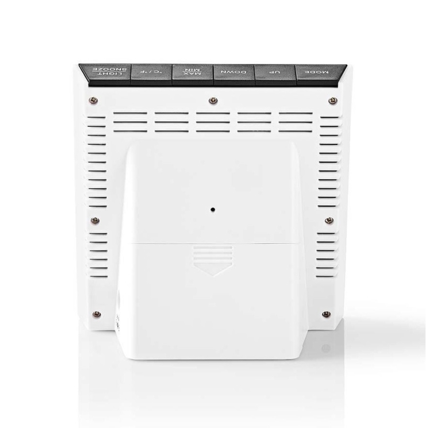 Meteorológiai állomás színes LED kijelzővel 230V/3xAAA + 2xAA fekete