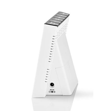 Meteorológiai állomás színes LED kijelzővel 230V/3xAAA + 2xAA fekete