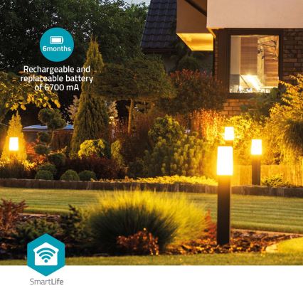 Okos kamera 3 MP Full HD 1296p 6700 mAh Wi-Fi Tuya IP65