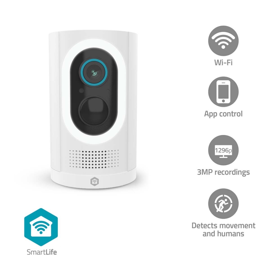Okos kamera 3 MP Full HD 1296p 6700 mAh Wi-Fi Tuya IP65