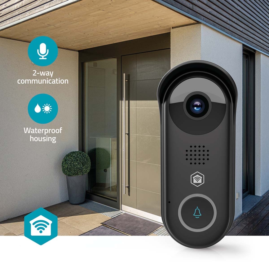 SmartLife okos videócsengő mozgásérzékelővel — 5V, Full HD 1080p, IP54, Wi‑Fi, Tuya