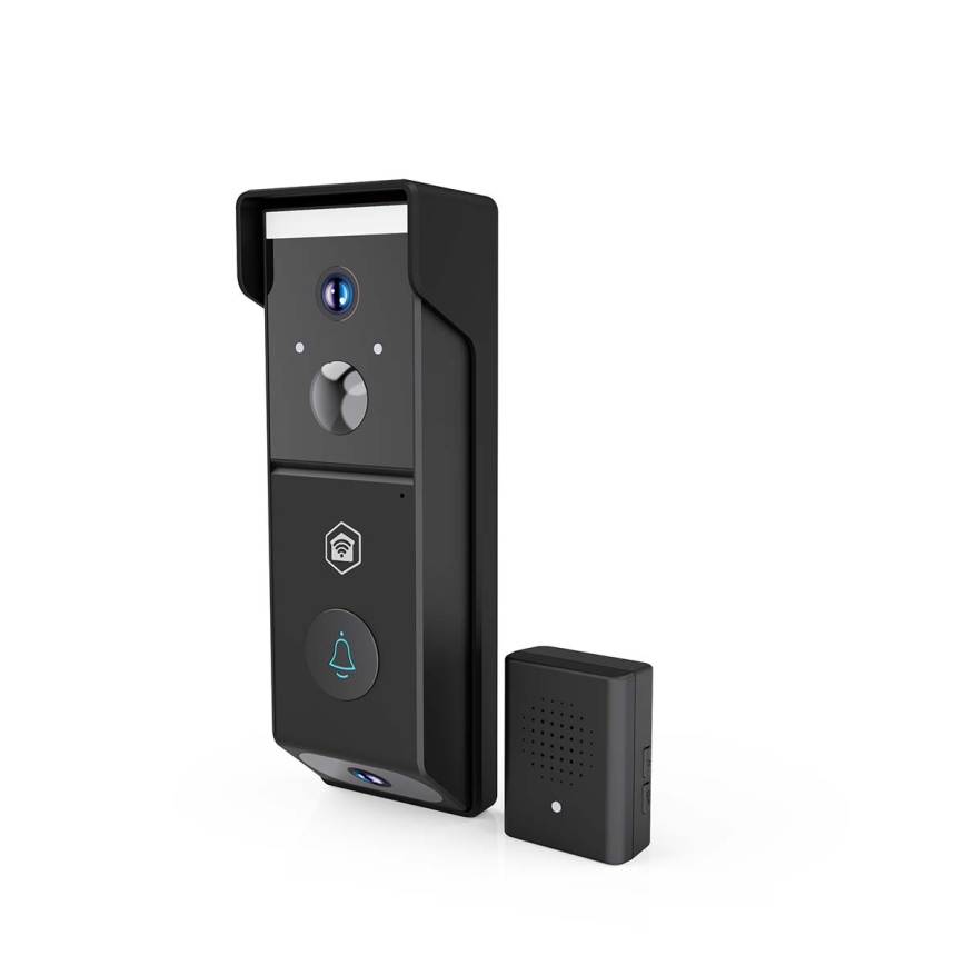 SmartLife mozgásérzékelős videócsengő, 4400 mAh akkumulátor, 2x Full HD (1080p), IP54, Wi‑Fi, Tuya-kompatibilis