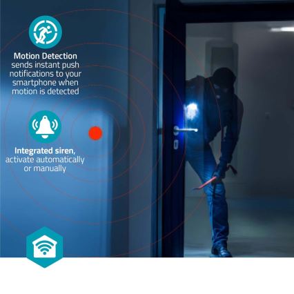 Smartlife okos kamera 5V, 3 MP, Full HD 1296p, Wi-Fi, Tuya